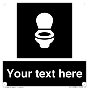 Custom information: black panel wc toilet